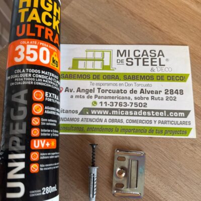 Adhesivo Híbrido High Tack Pega Hasta 350kg Profesional