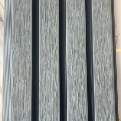 Revestimiento De Pared Wall Panel Varillado Wpc Exterior Gris