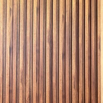 Revestimiento De Pared Wall Panel Varillado Pvc Wpc Madera Oscura 290 de alto