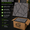 Placa acustica decorativa diseño geometrico