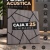 Placa acustica decorativa diseño geometrico gris x caja cerrada