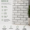 Revestimiento PVC Ladrillo Blanco Rustico