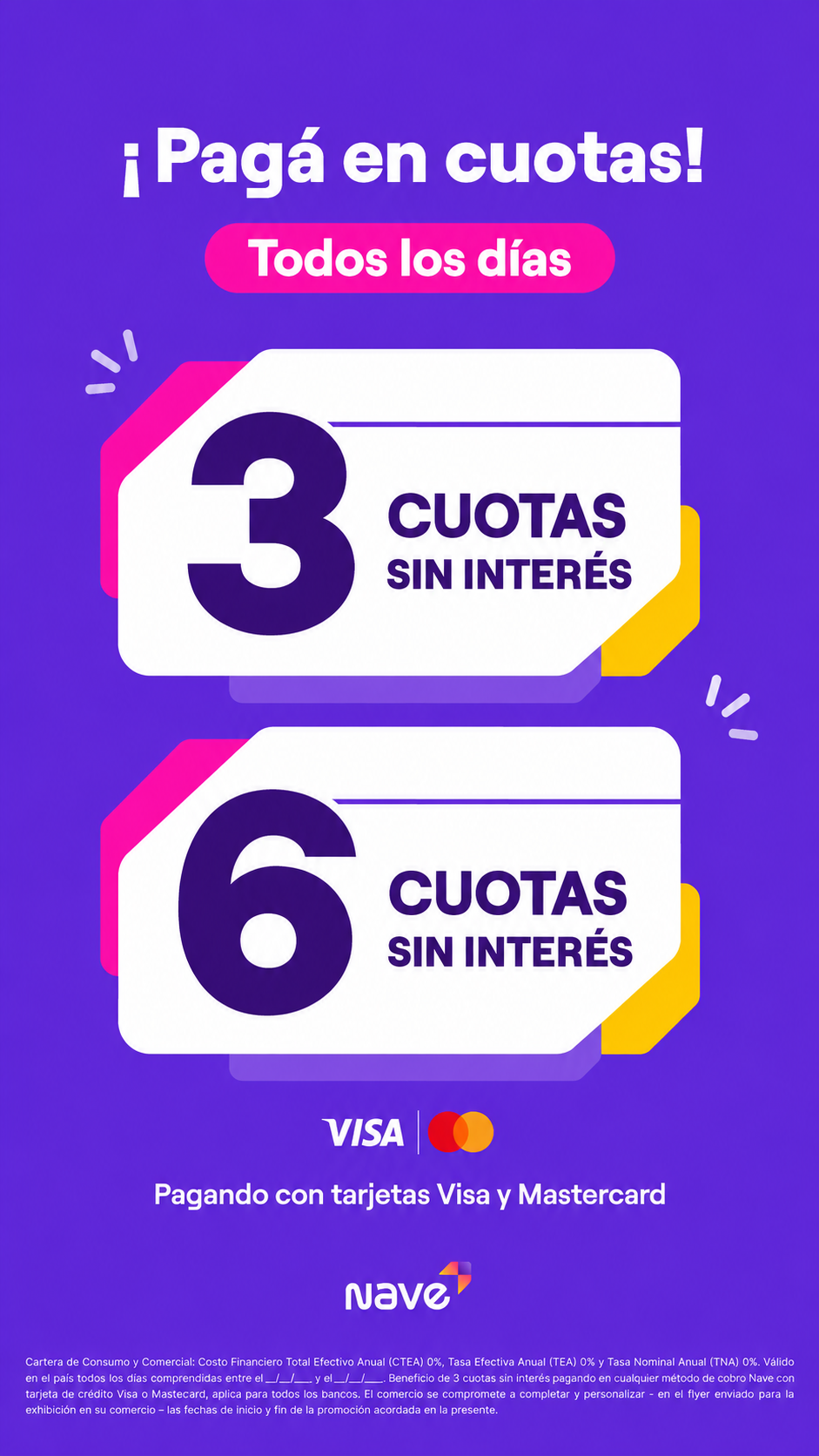 OFERTONES EN 3 Y 6 SIN INTERES