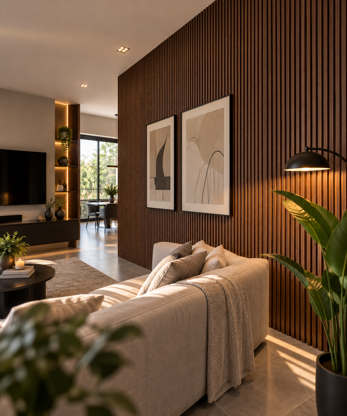 VARILLADO SIMIL MADERA COLOR CHOCOLATE PVC INTERIOR